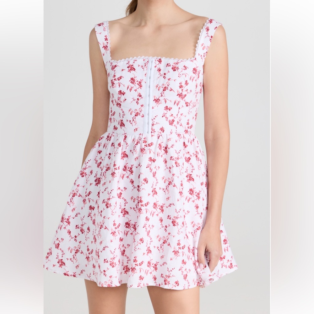 REFORMATION
Women's Sheri Floral Linen Minidress In Multicolor